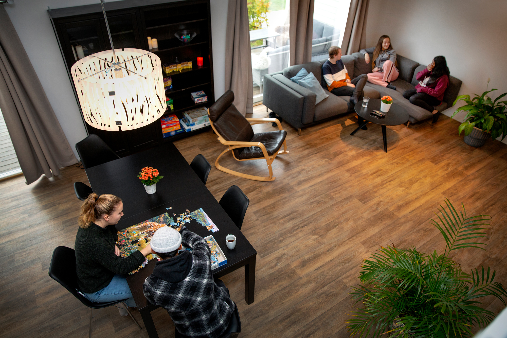 Bilder tatt innendørs i tomannsboligene.