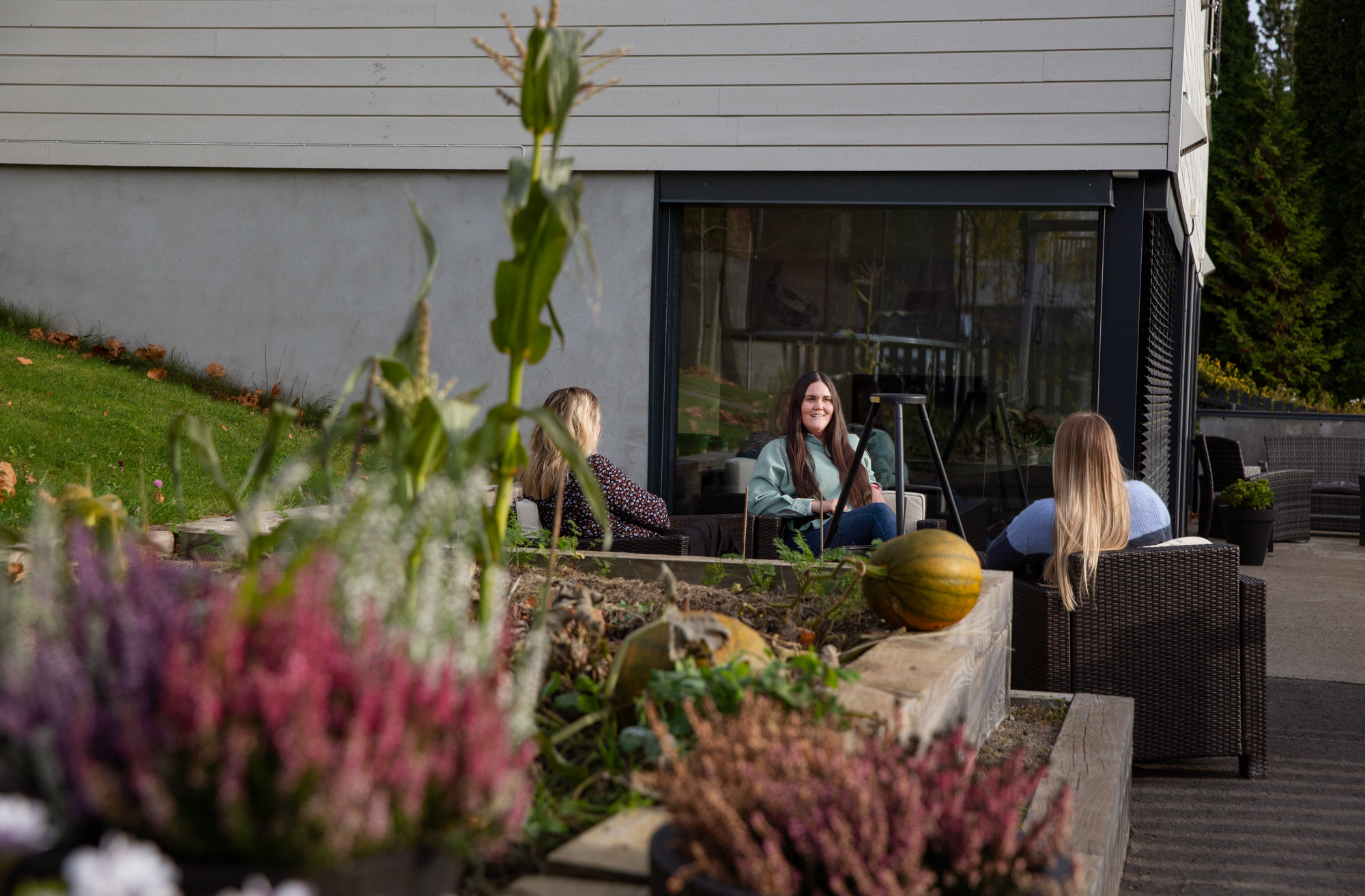 Diverse bilder av huset, hagen utenfor Othilie og utsikt over Oslo