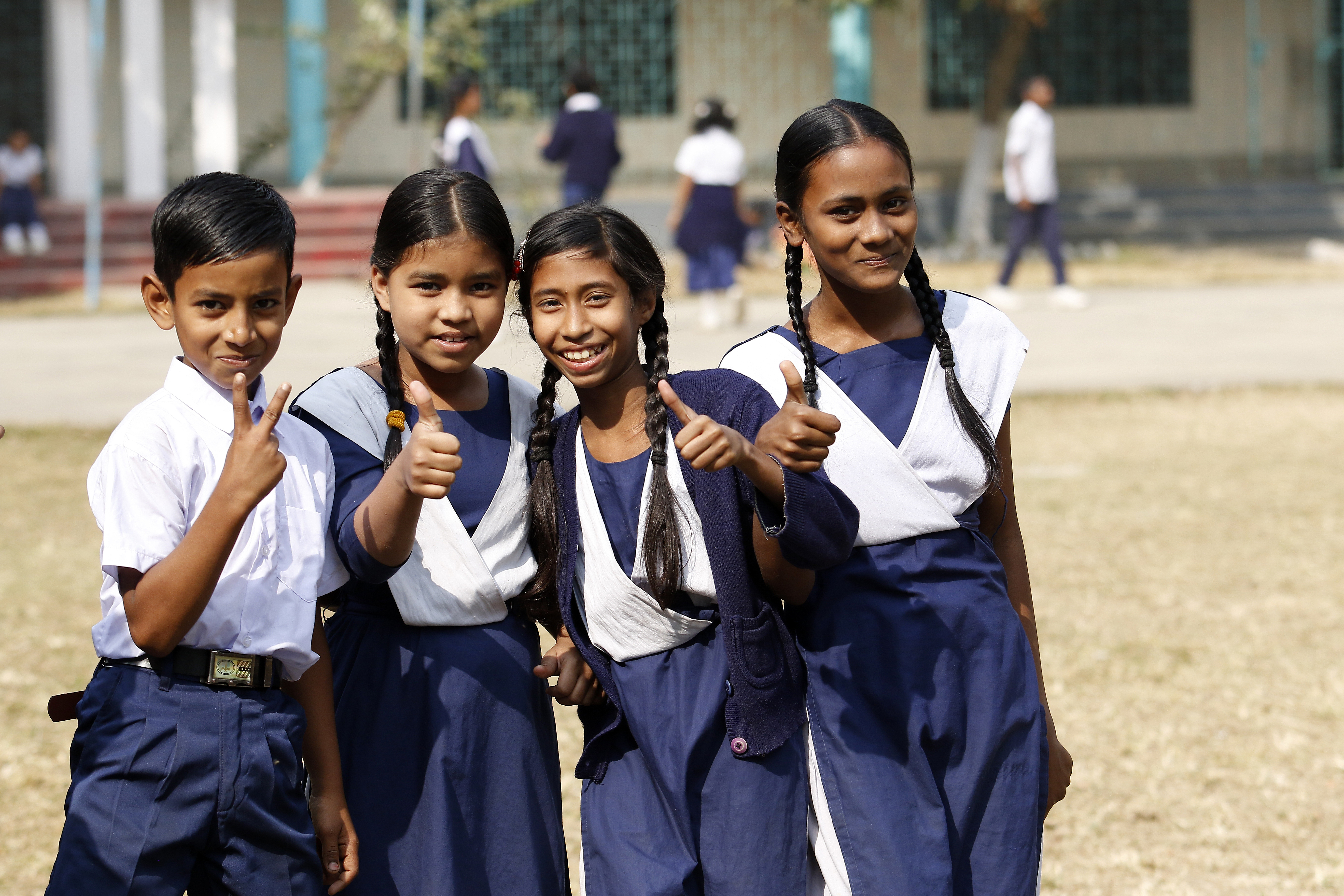 Elever ved ICC barneskole i Bangladesh