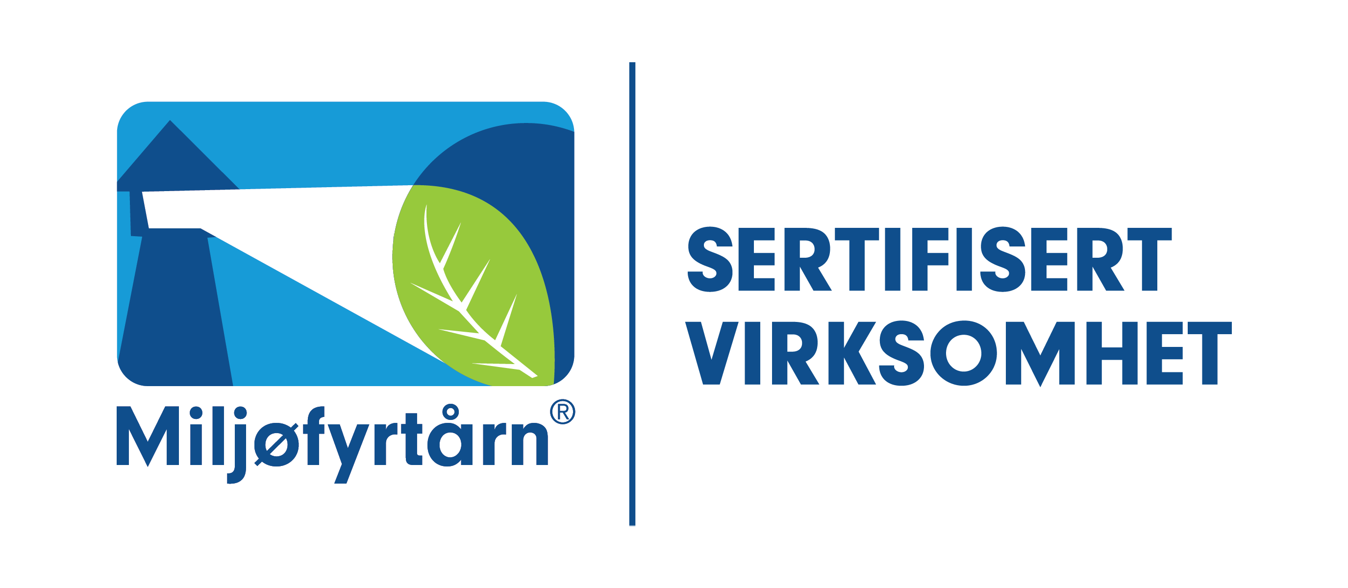 Miljofyrtarn Sertifisert virksomhet Positiv horisontal Stor