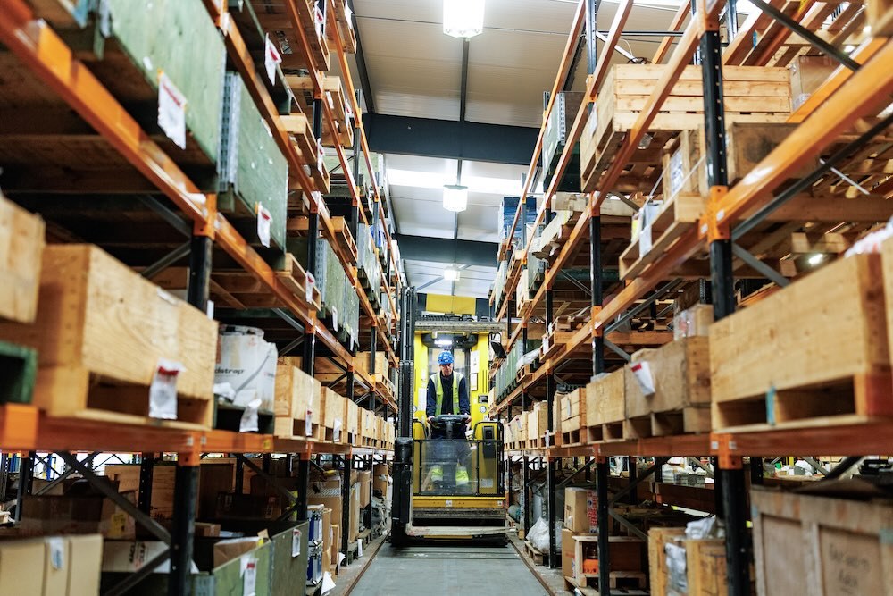 Warehouse Crane Work