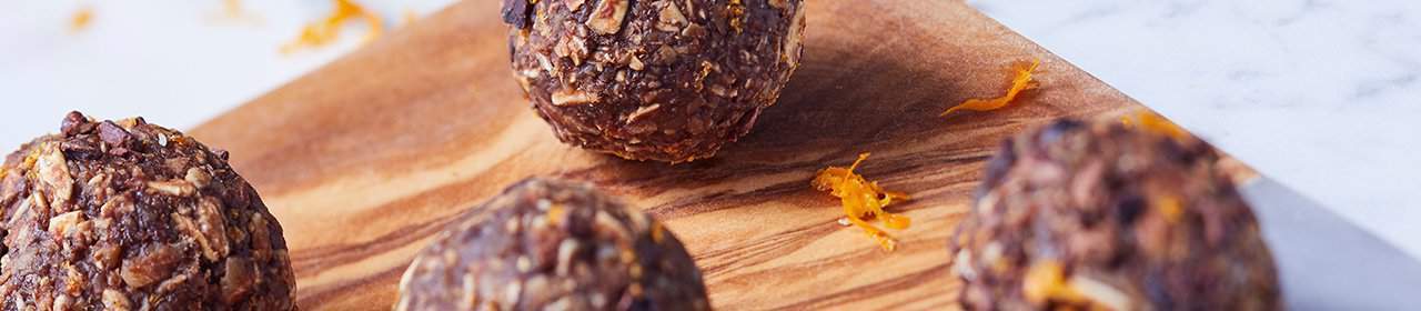 Orange Chocolate Almond Energy Balls
