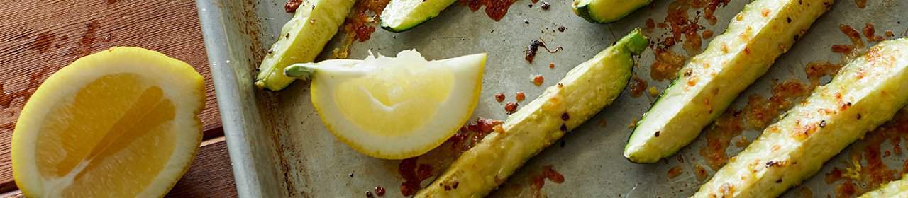 Sheet Pan Lemon-Garlic-Parmesan Zucchini