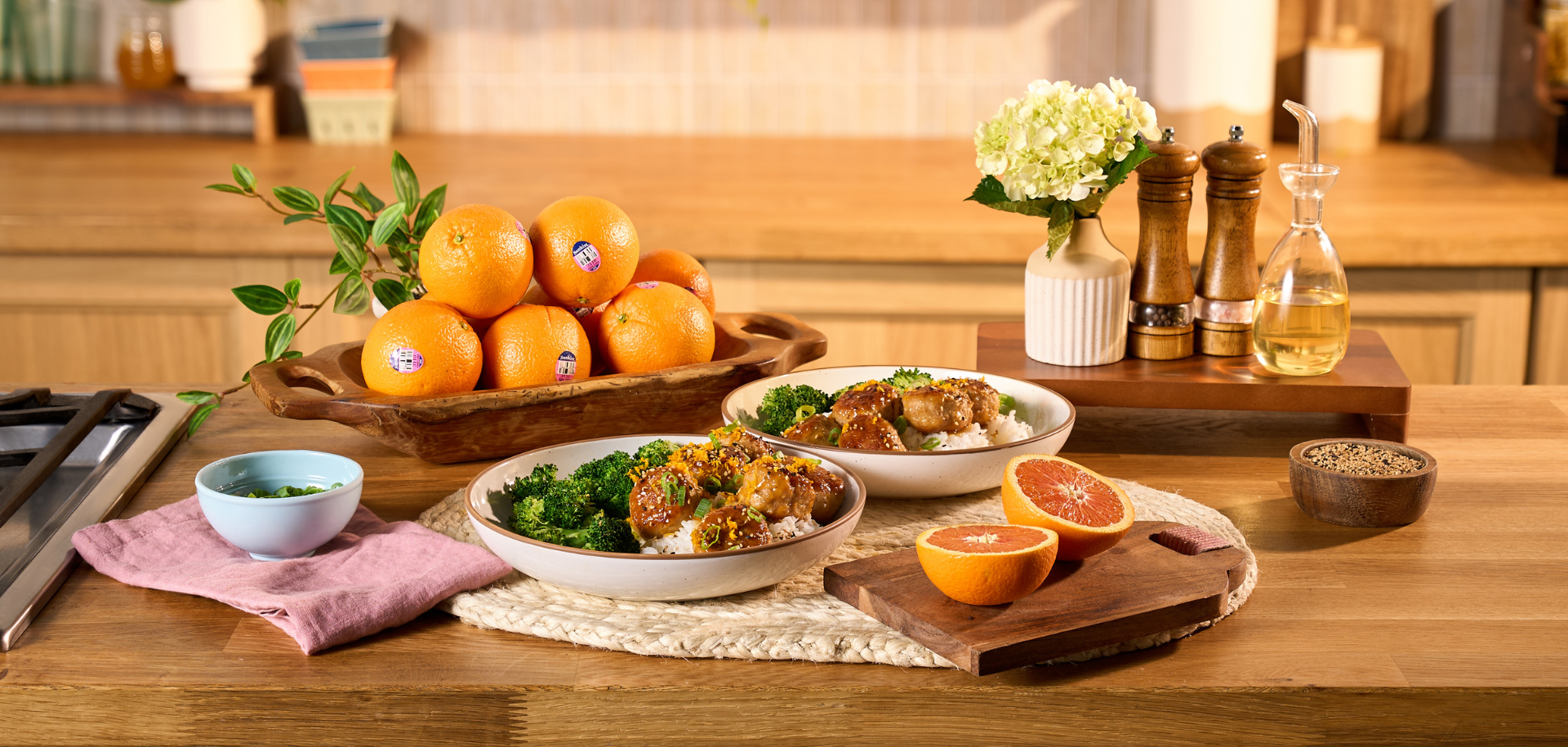 Cara Cara Orange Chicken Meatballs