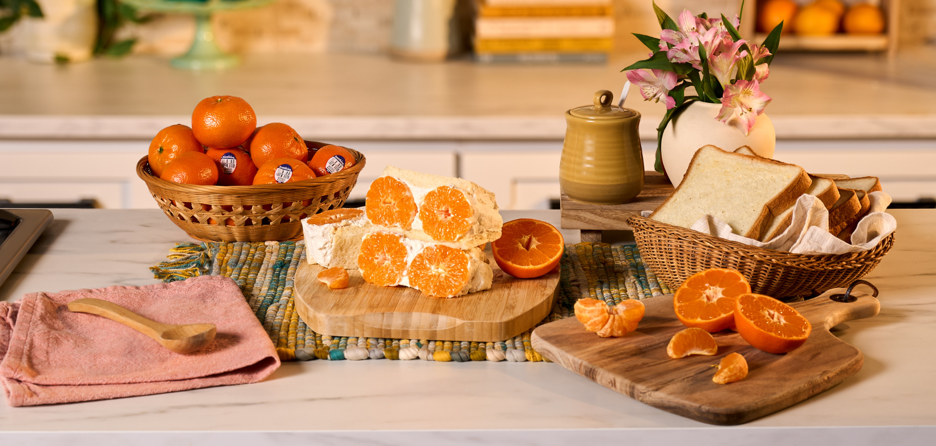 Mandarin Cream Sandwiches
