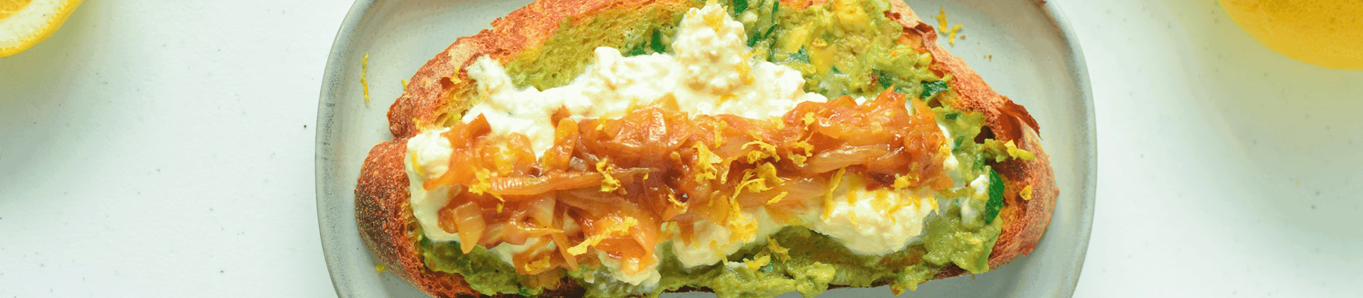 Senegalese Inspired Plant-Based Cottage Toast with Sunkist® Lemon