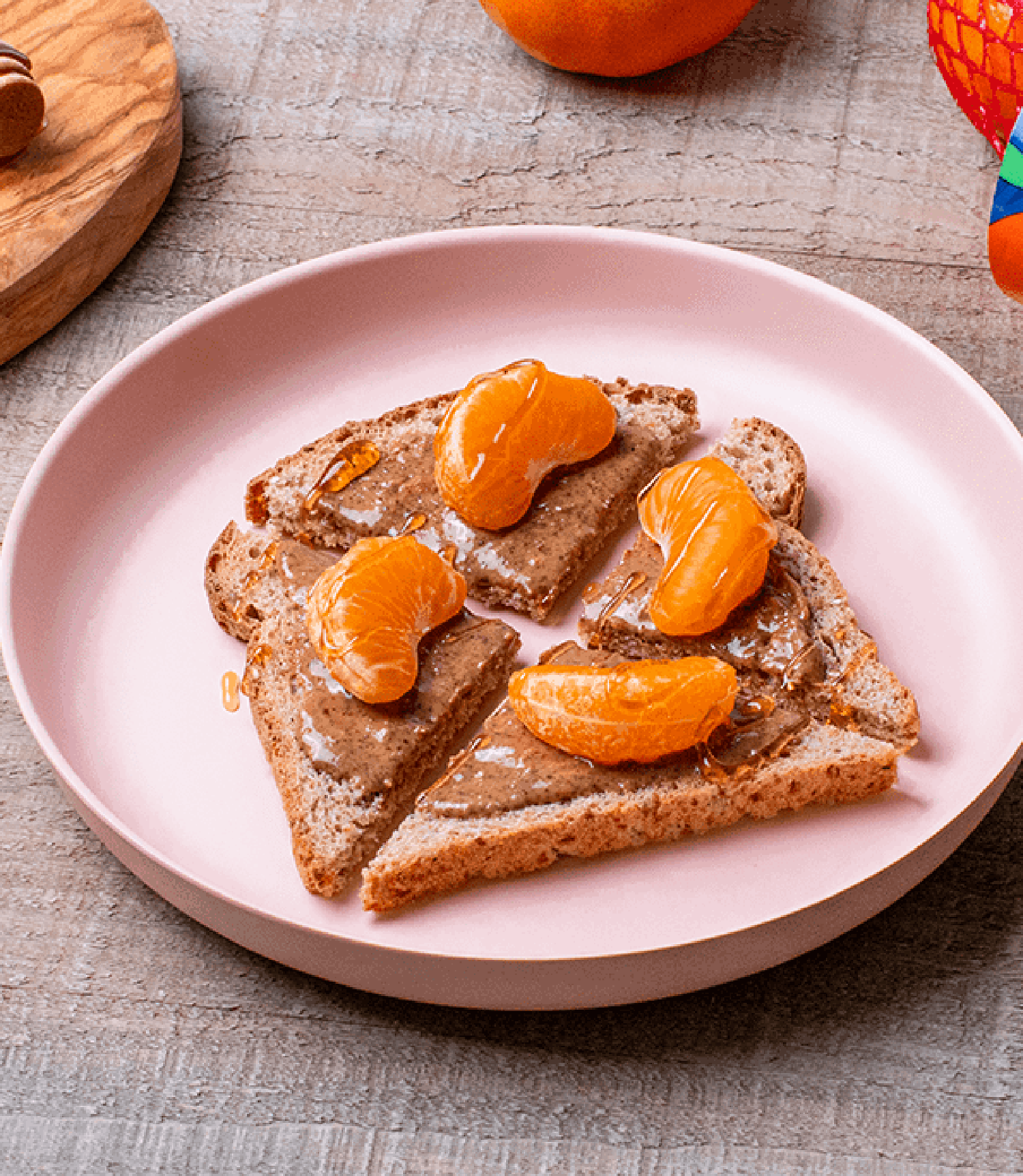 Almond Butter & Mandarin Toast