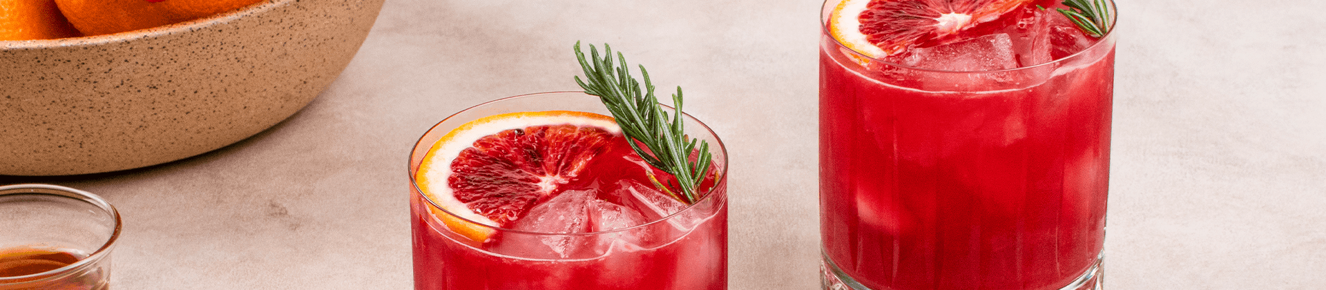 Blood Orange Maple Rosemary Mocktail