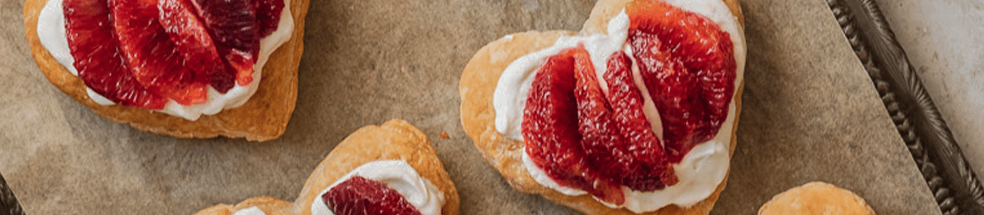 Blood Orange Heart Tarts