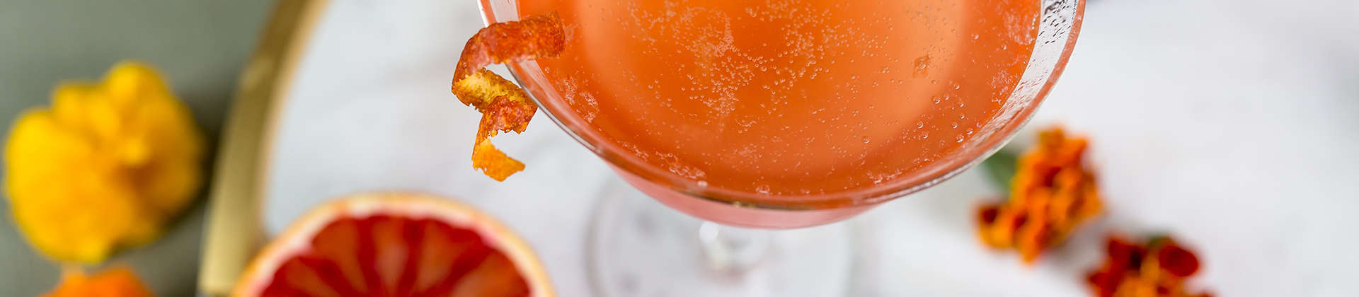 Blood Orange Champagne Cocktail