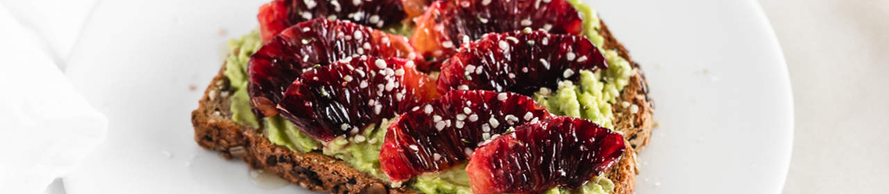 Blood Orange Avocado Toast