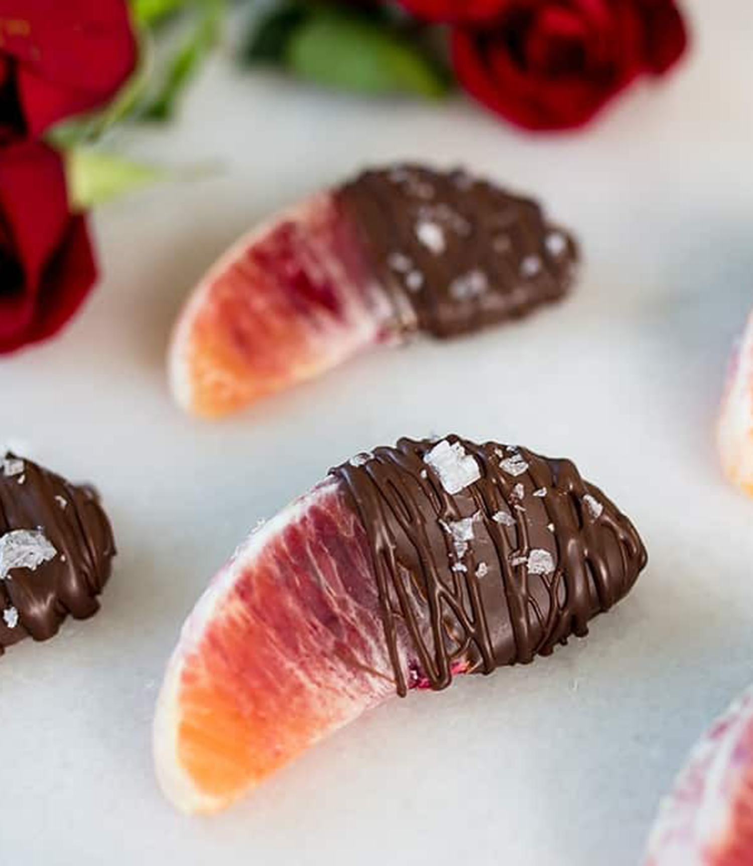 Dark Chocolate Covered Blood Oranges