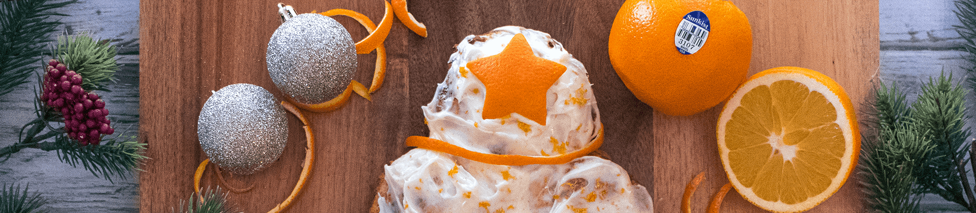 Orange Cinnamon Roll Christmas Tree