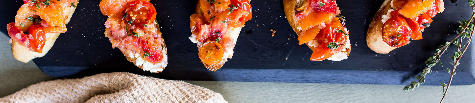 Roasted Blood Orange and Cara Cara Bruschetta