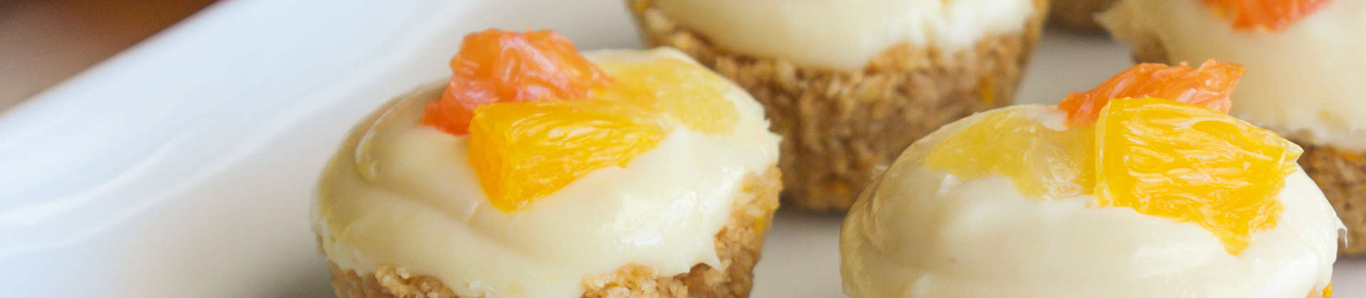 Citrus No-Bake Cheesecake Bites
