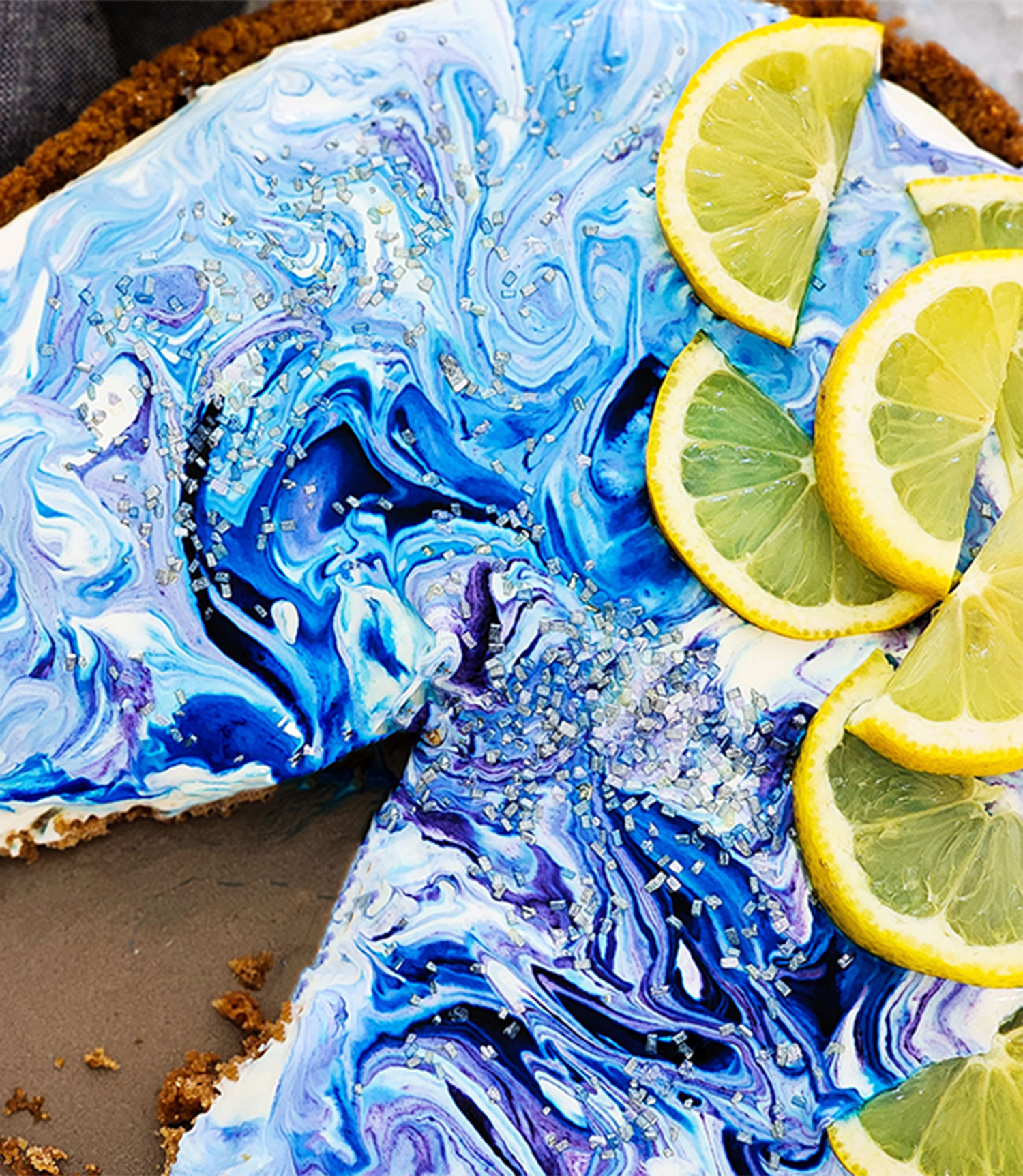 No-Bake Galaxy Lemon Tart