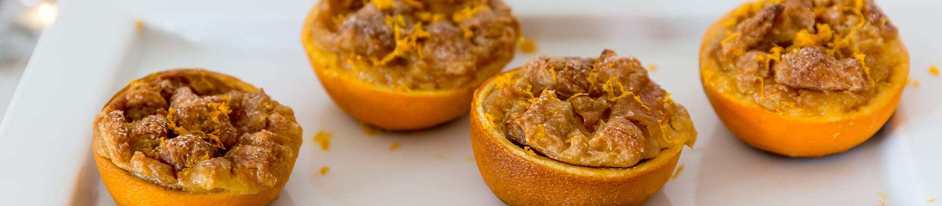 Orange Croissant Bread Pudding
