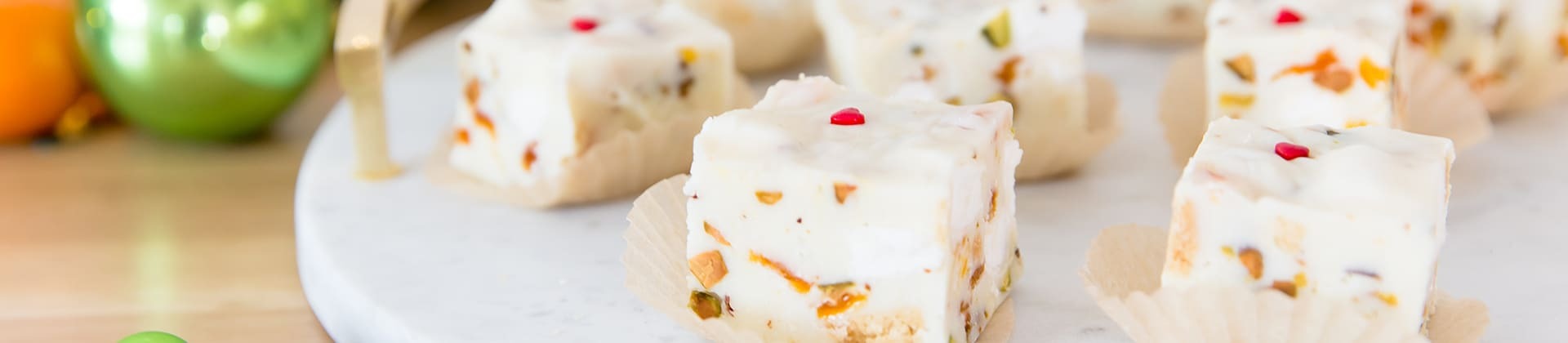 White Chocolate Mandarin Fudge