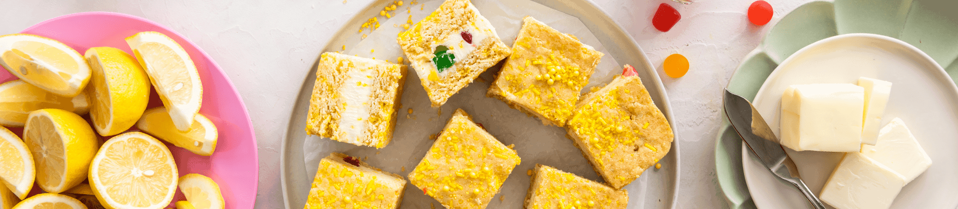 Lemon Gumdrop Ice Cream Sandwich
