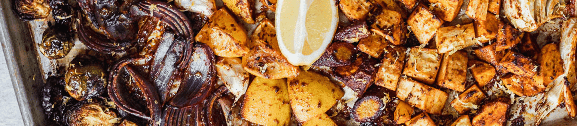 Lemony Roasted Winter Vegetables