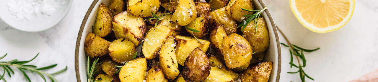 Crispy Lemon Roasted Potatoes