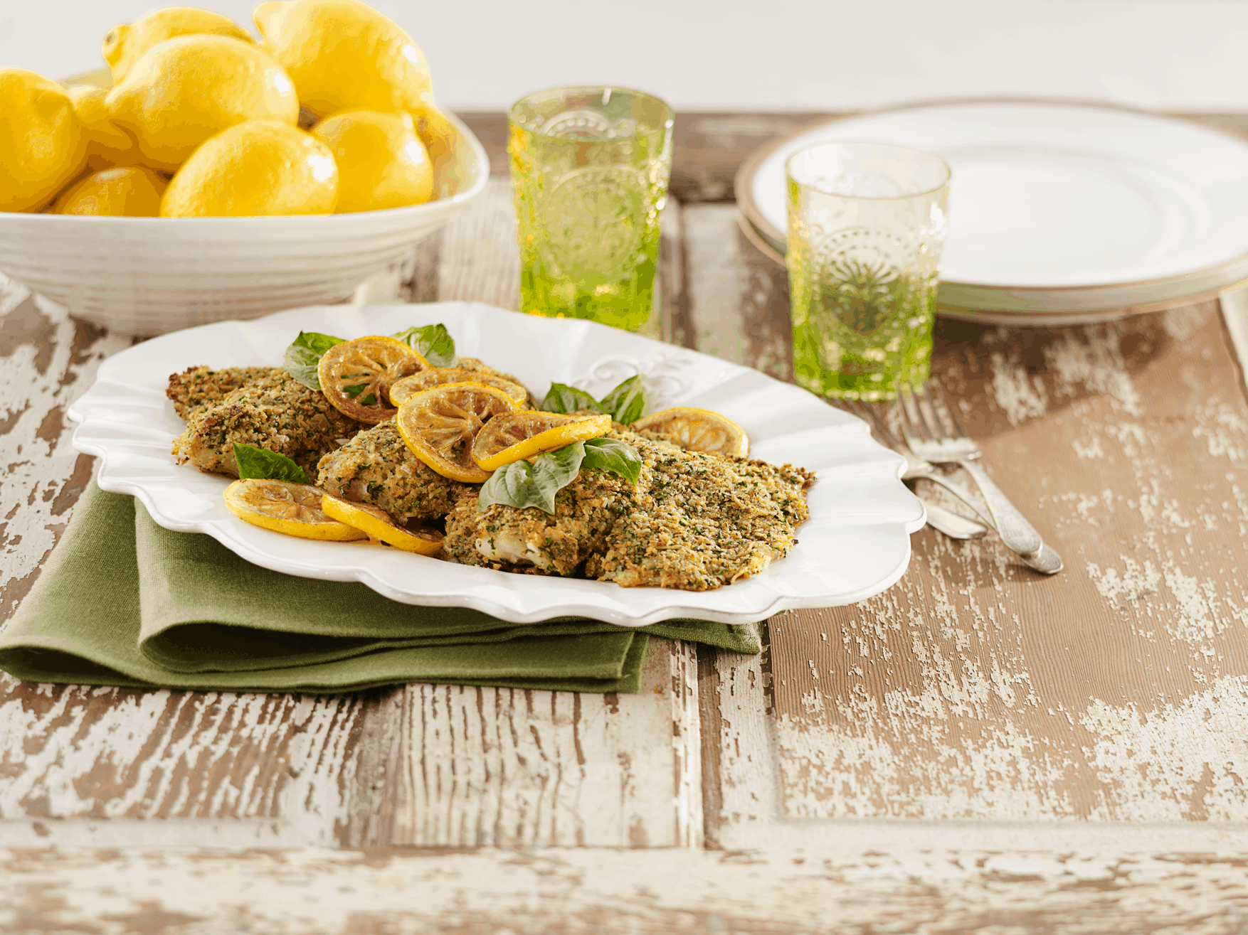 Lemon and Parmesan Crusted Tilapia