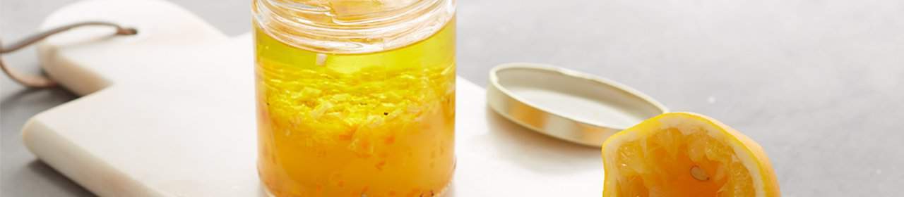 Mason Jar Minneola Tangelo-Lemon Vinaigrette