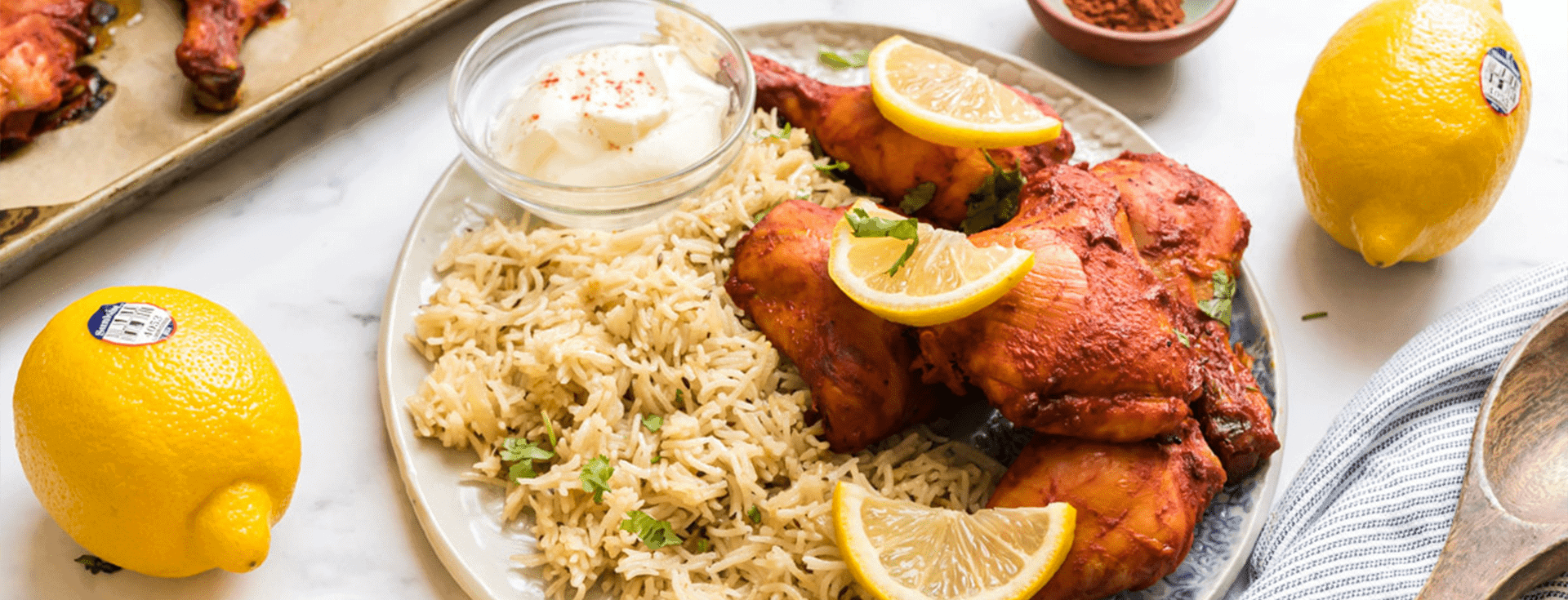 Sunkist® Lemon-Infused Tandoori Chicken