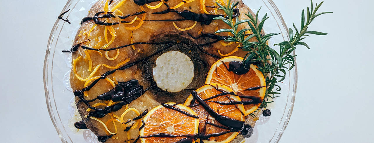 ORANGE CHOCOLATE MARBLE CAKE