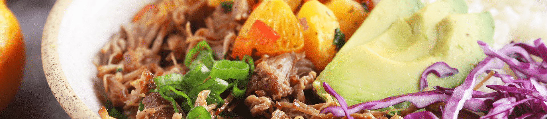 Pulled Pork Mandarin Bowl