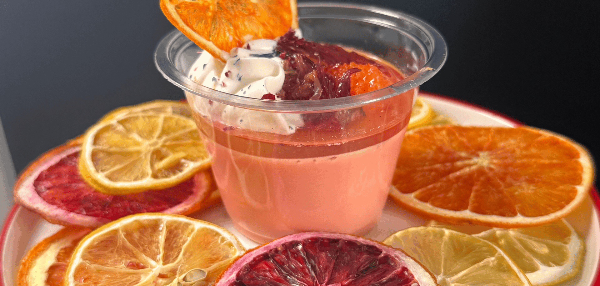 Pink Citrus Mousse with Lemonade Jelly