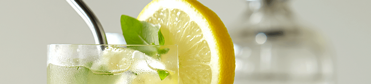 Honey Lemon Basil Collins