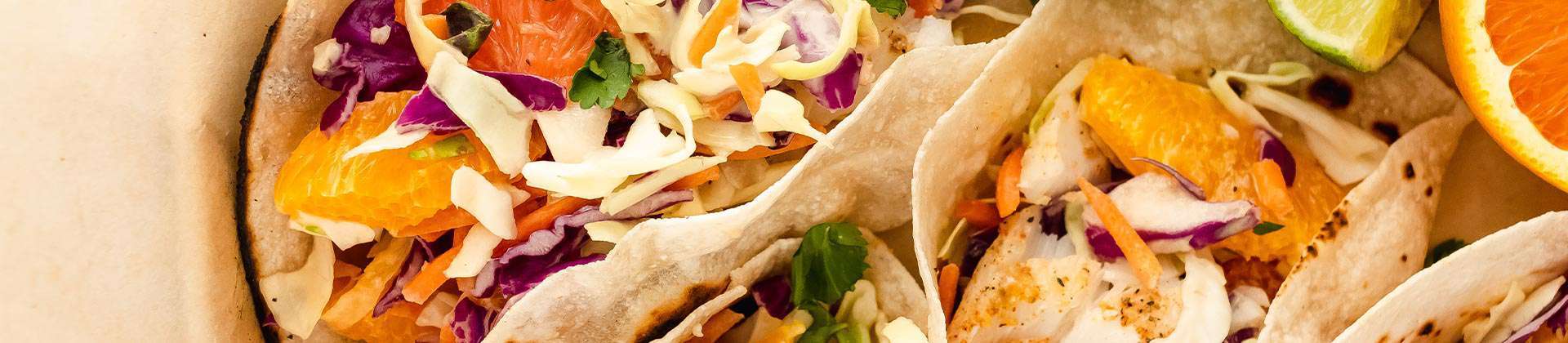 Minneola Tangelo Cod Fish Tacos