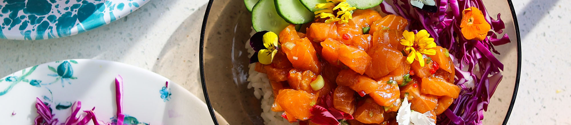 Spicy Orange Soy Poke Bowl