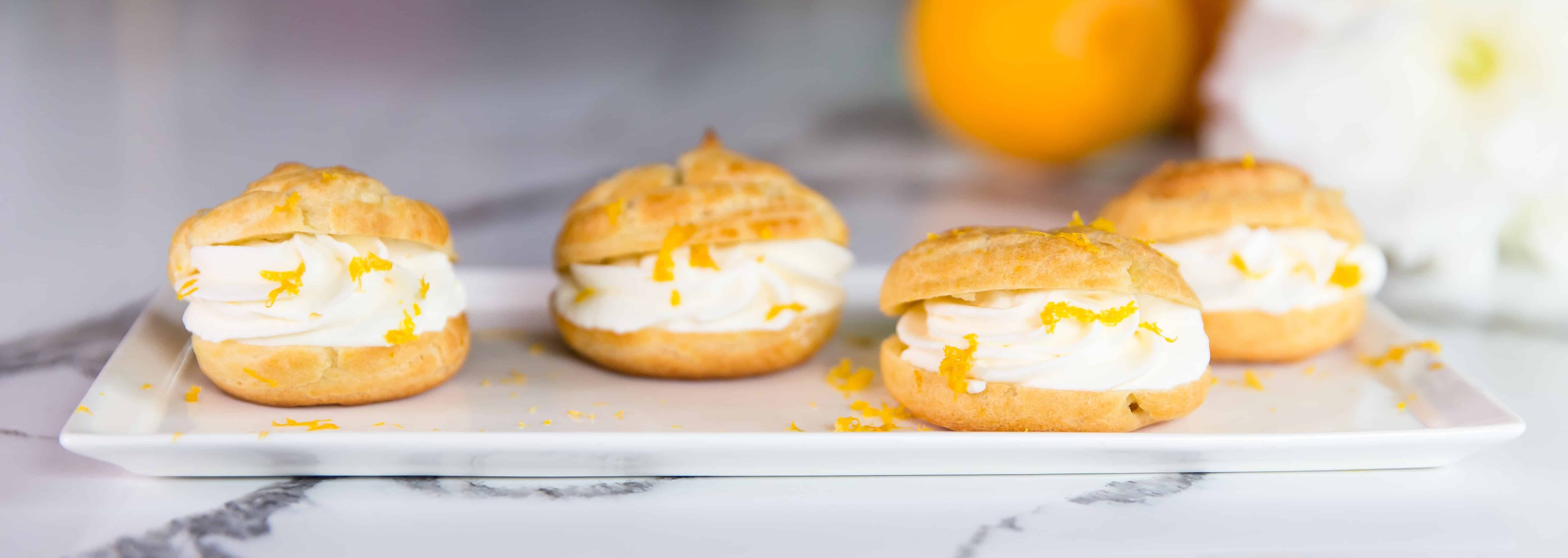 Orange Summer Cream Puffs