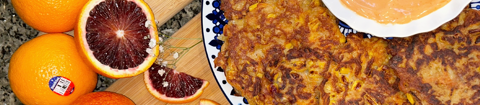 Savoury Sunkist® Blood Orange Fritters
