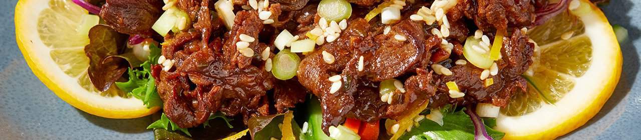Meyer Lemon Korean Bulgogi Beef Salad