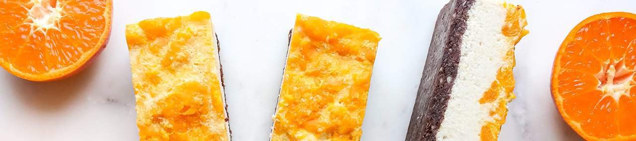 Creamy Vegan Citrus-Turmeric Bars