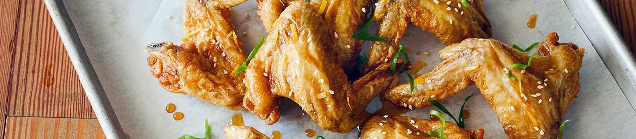 Chicken Wings with Meyer Lemon Tea Glaze