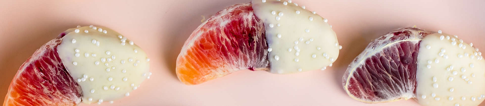 White Chocolate Dipped Blood Oranges