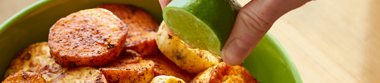 Chili Lime Roasted Sweet Potatoes