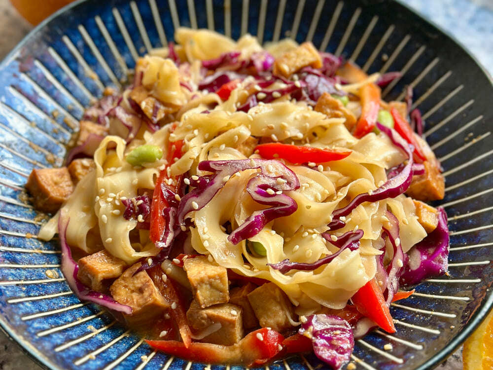 Orange Miso Noodle Salad