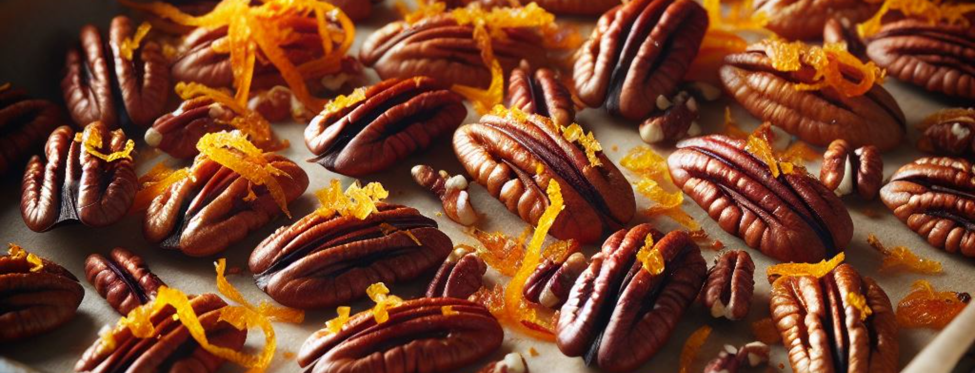 Orange Glazed Spiced Pecans