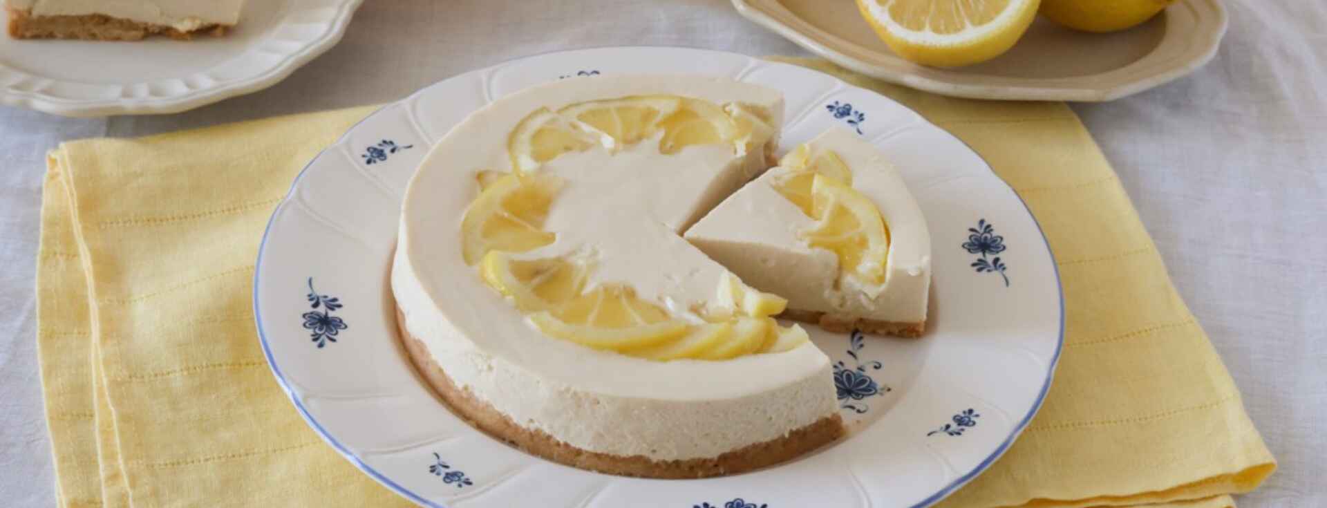 レモンと豆腐のヘルシーレアチーズケーキ