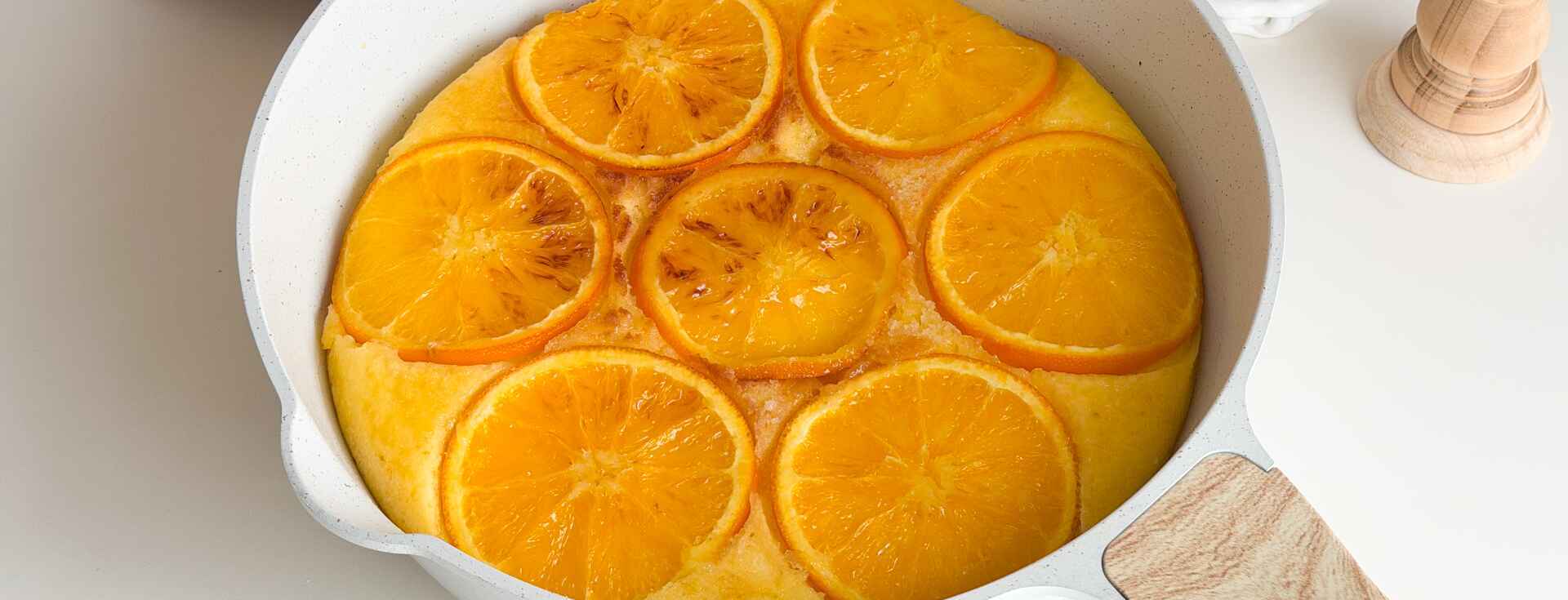 フライパンで簡単オレンジケーキ