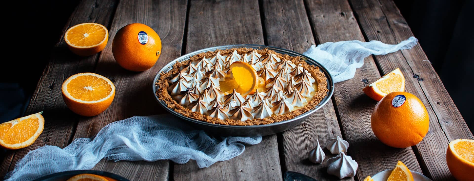 Sunkist Navel® Orange Meringue Pie with Graham Cracker Crust