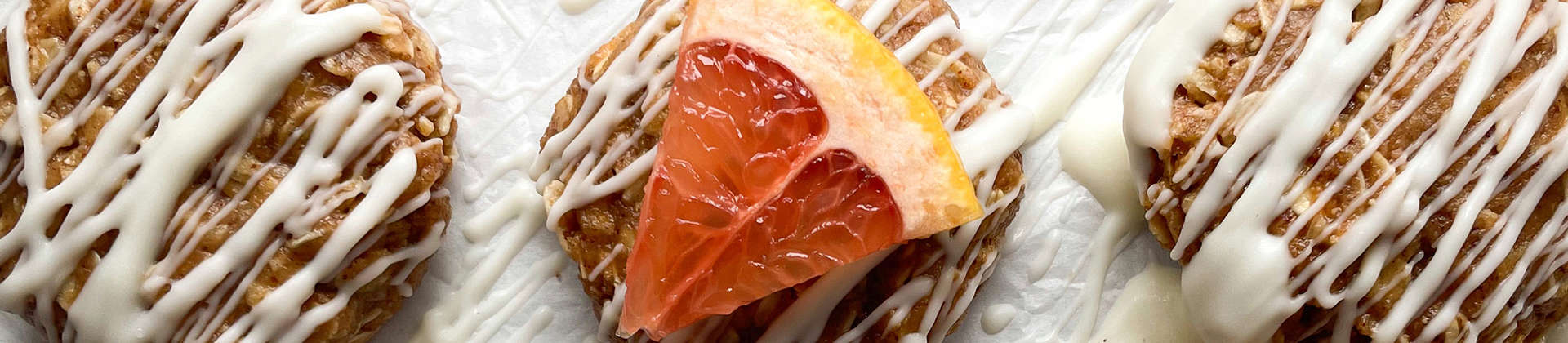 No Bake Grapefruit White Chocolate Oat Cookies