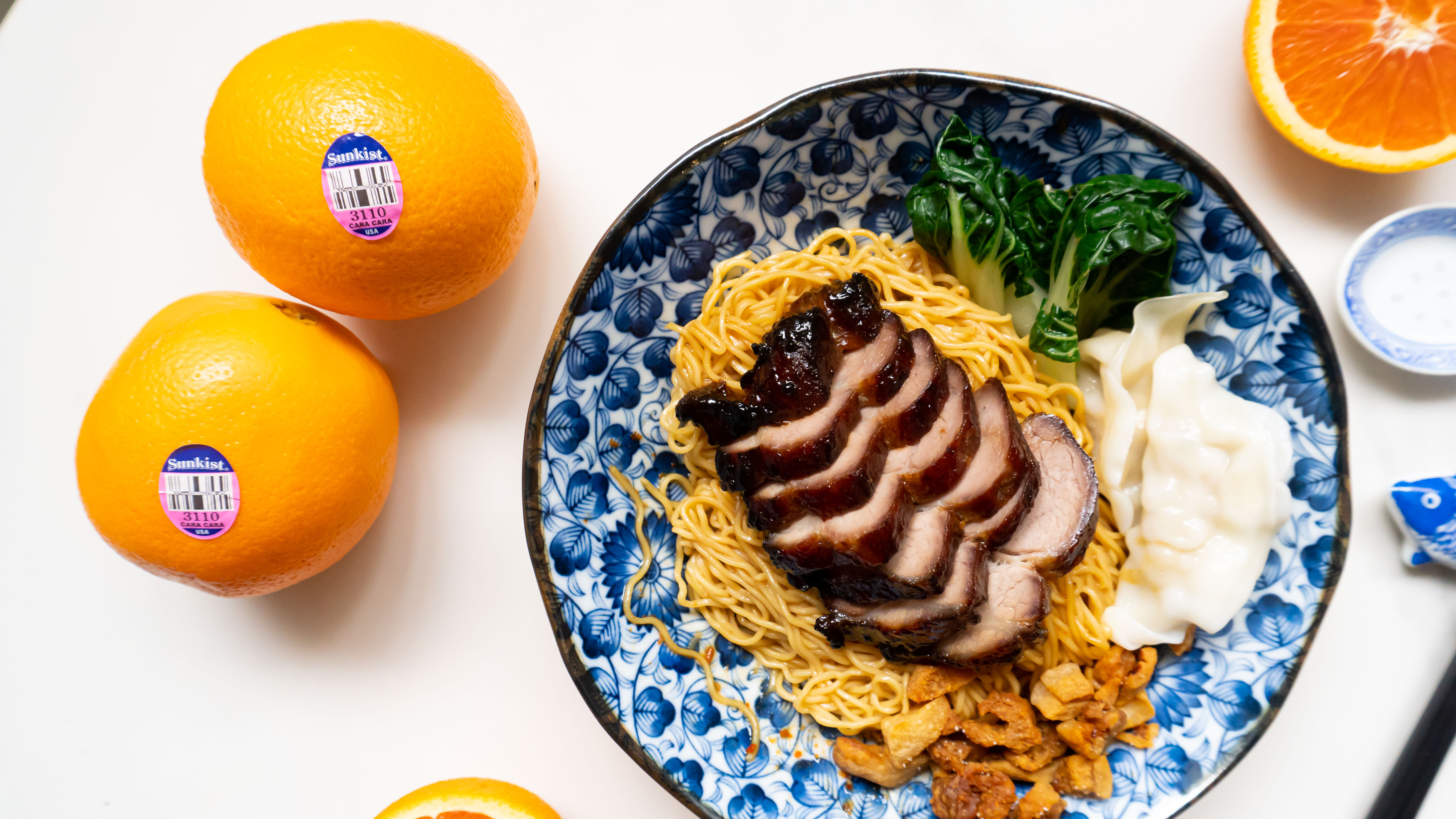 Orange Char Siew Wonton Mee