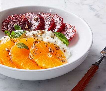 Citrus Ricotta Breakfast Bowl with Seeded Honey