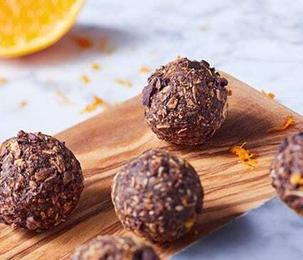 Orange Chocolate Almond Energy Balls